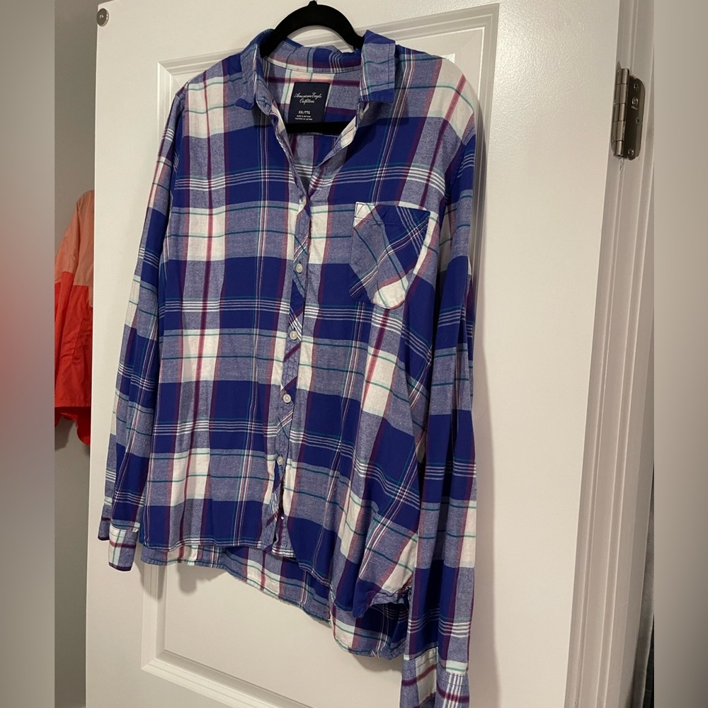American Eagle Multi-Color Flannel